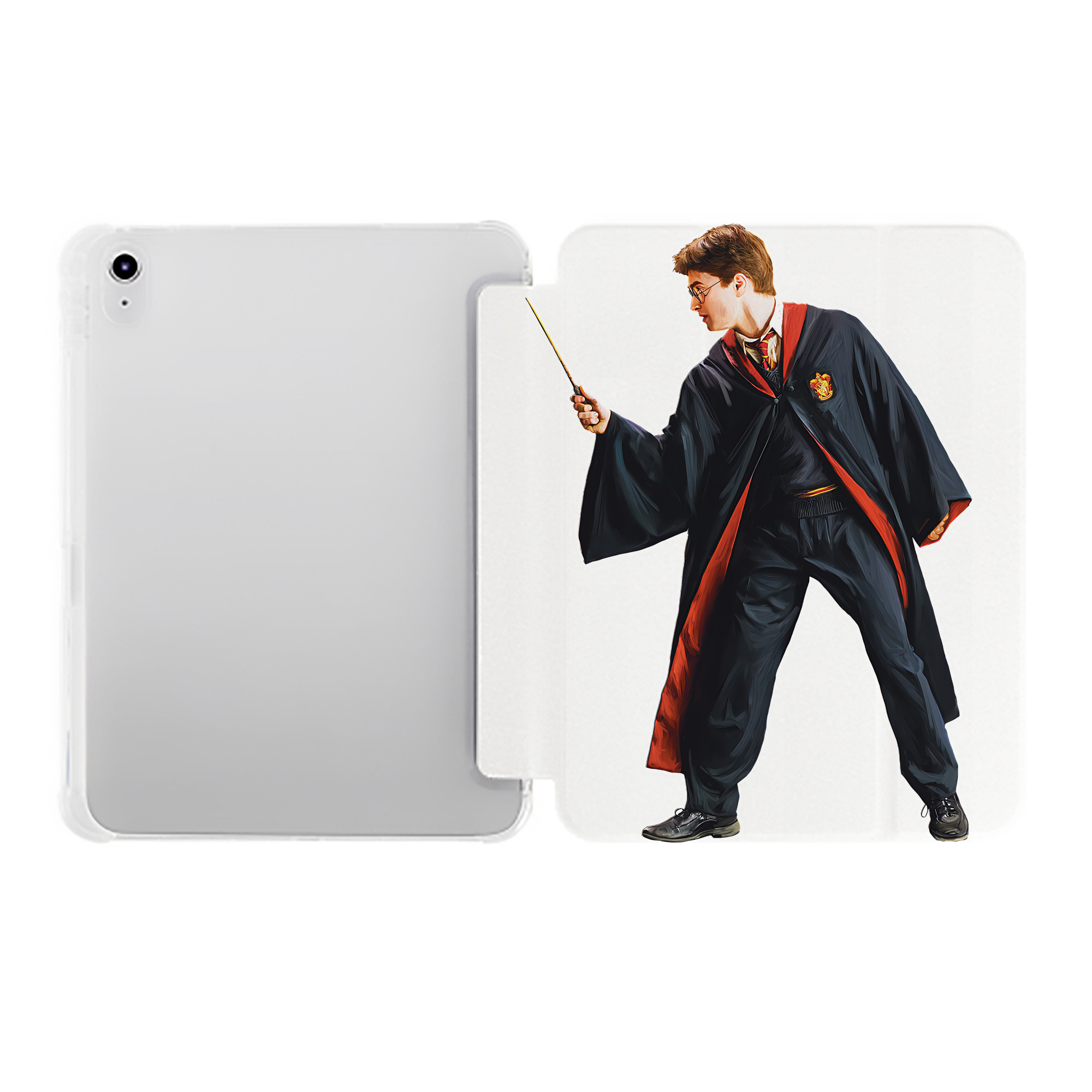 （画像用） Harry Potter ハリー・ポッターシリーズ IPad ケース ペン収納付き 三つ折りスタンド PUレザー×シリコン 対応機種9.5/10.5/10.9インチ